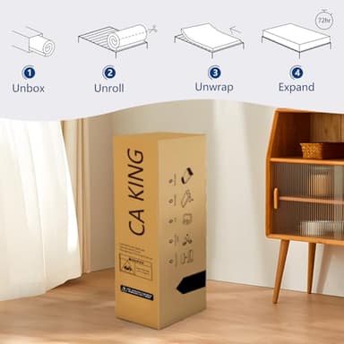 California King Mattress, 14 Inch Hybrid Cal King Size Mattress in a Box with Gel Memory Foam, Upgraded Strengthen Pocket Spring for Motion Isolation, Pressure Relief, Edge Support, 72"*84"*14" - Image 8