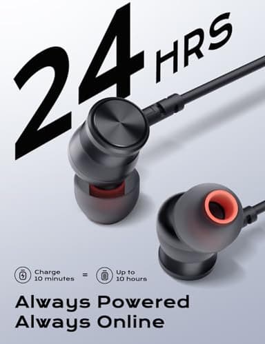 Bluetooth Headphones, aptX-HD Wireless 5.0 Bluetooth Earbuds CVC 8.0 Noise Canceling Mic, in-Ear Magnetic Neckband Earphones 30Hrs Playtime, IPX7 Sweatproof Deep Bass Headset for Phone Music Sports - Image 4