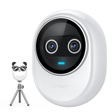 EMEET Piko+ Webcam 4K, World's 1st Dual-Camera AI-Powered 4K Webcam, 1/2.55'' Sony Sensor, 3 Mics&3 Sound Modes, Panda Magnetic Privacy Cover, USB C-C&C-A, Ideal for Livestreamers and Content Creators - Image 1