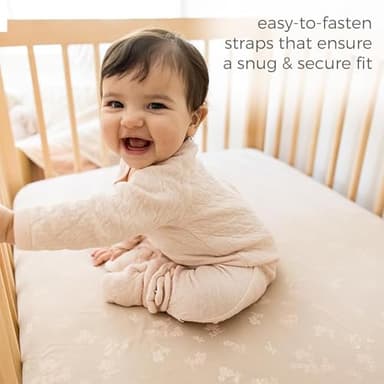 Burt's Bees Baby Girls Booties Organic Cotton Newborn Essentials Shoes, Gender Neutral Color for Ages 0 to 9 Months Old - Image 10