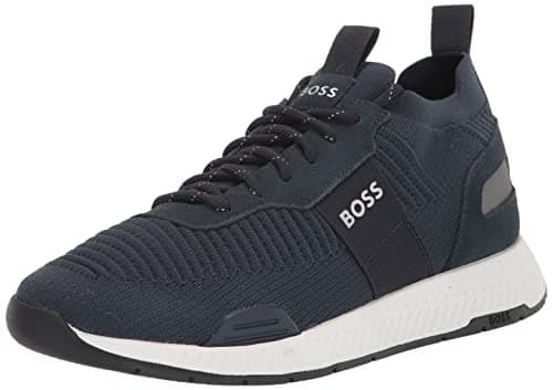 BOSS Men's Mesh Mix Running Sneakers, Sky Captain Navy, 11 - Image 1