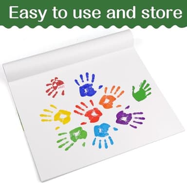 AROIC 36 Sheets Finger Paint Paper 11 x 14 inches, Paint Pad for Kid, Fingerpaint Paper For Toddlers And Kids, Toddlers Art Supplies, Art Painting Pad Set for Finger Painting, Drawing - Image 4