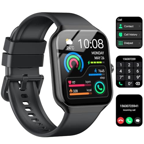 Smart Watch for Men Women, 1.96"HD Smartwatch (Answer/Make Call) with Heart Rate/Sleep Monitor/Spo2/Pedometer, 2025 New Fitness Watch 113+ Sport Modes, IP68 Waterproof Activity Tracker for Android iOS - Image 1