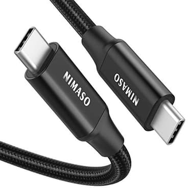 NIMASO USB C 3.1 Gen 2 Cable 10Gbps Data Transfer, 4K Video Output Monitor Cable100W PD Fast Charging for iPhone 16, MacBook, Huawei Matebook, iPad Pro 2020, Chromebook, KYY, Dell, LG, ARZOPA - Image 1