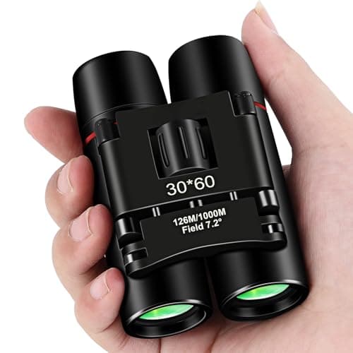 Uonol Small Compact Binoculars for Adults and Kids,30x60 Mini Binoculars BAK4 Prism Waterproof Lightweight Foldable Easy Focus for Bird Watching,Hunting,Concerts,Hiking - Image 1