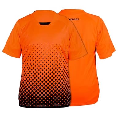 Ventura Short Sleeve Goalkeeper Jersey – Lightweight, Moisture-Wicking, Sublimated Design for Adult Soccer Goalies Orange - Image 1