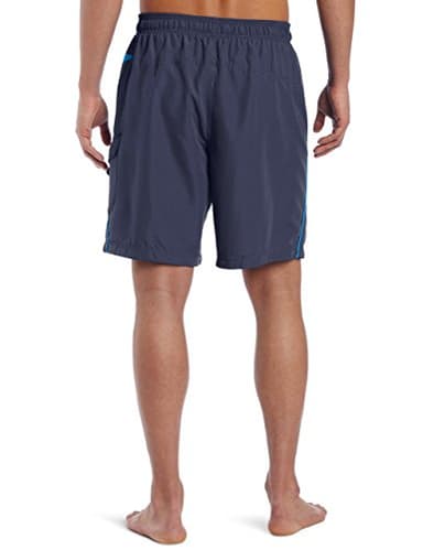 Speedo mens Knee Length Marina Volley fashion swim trunks, Grey/Blue, Large US - Image 2