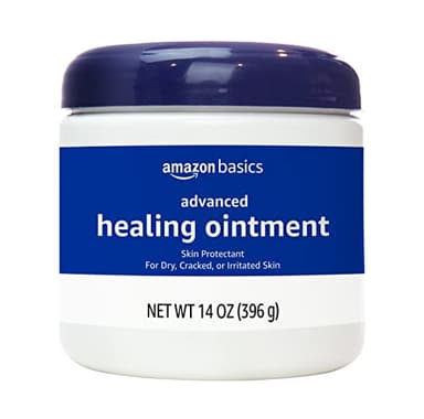 Amazon Basics Healing Ointment & Skin Protectant for Dry & Cracked Skin and Chapped Lips, Fragrance Free, 14 Oz (Pack of 1) - Image 1