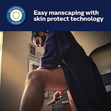 Philips Bodygroom Series 5000, Showerproof Groin and Body Trimmer, Close and Comfortable Shave, Complete Body Grooming Including Back, 60 Min. Runtime, Model BG5025/40 - Image 5
