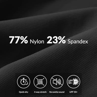 baleaf Women's Joggers Lightweight Hiking Pants High Waist 5 Zipper Pockets Quick Dry Travel Athletic UPF50+ Dark Gray S - Image 3