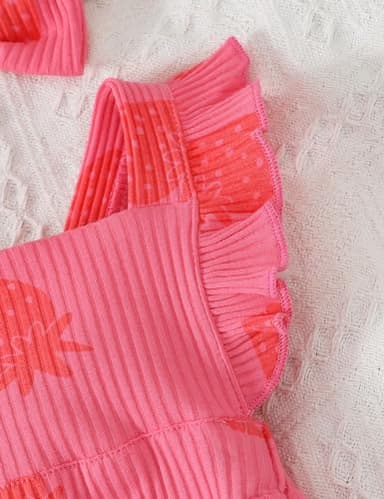 Fullfamous Newborn Baby Girl Clothes Outfits Romper Spring Summer Clothing Onesie Bodysuit Jumpsuit ropa de bebe niña Pink Strawberry Newborn - Image 4