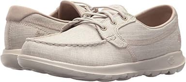 Skechers Women's Go Walk Lite - Isla Boat Shoe, Taupe, 11 M US - Image 7