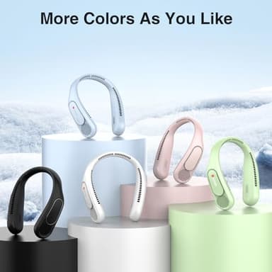 Hotsales Neck Fan, Hands Free Bladeless Neck Fans Portable Rechargeable, 6000 mAh Battery Operated Wearable Personal Fan, Cooling Neck Fan, 3 Speeds, USB Fan Gifts for Men, Women, Travel, Outdoor - Image 9
