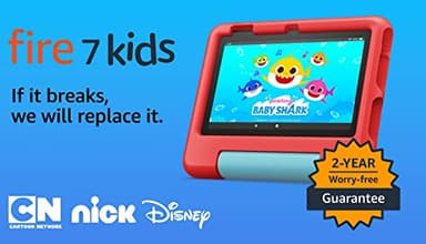 Amazon Fire 7 Kids tablet (newest model) ages 3-7. Top-selling 7" kids tablet on Amazon. Includes ad-free and exclusive content, easy parental controls, 10-hr battery, 16 GB, Red - Image 8