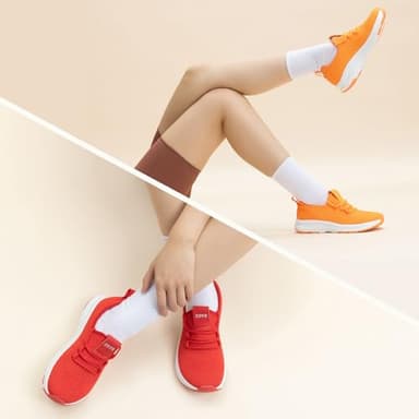 ZOVE Wide Toe Box Shoes Women Extra Wide Width Sneakers Ultra Light Road Running Shoes Non-Slip Tennis Sneakers Breathable Walking Athletic 8803 Red 36 - Image 7