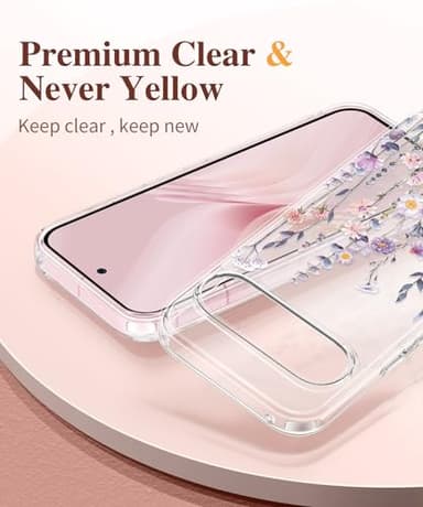 GVIEWIN for Google Pixel 9 Case/Pixel 9 Pro Case, [Screen Protector] [Military Grade Protection] Clear Floral Slim Shockproof Protective Women Phone Case Cover for Pixel 9 (Floratopia/Colorful) - Image 3