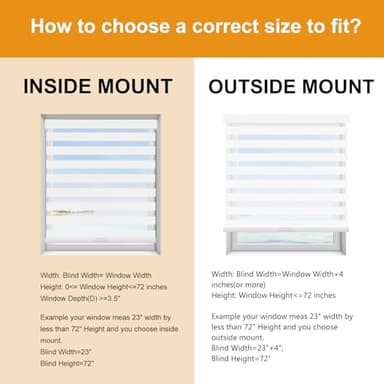 Persilux Blackout Zebra Blinds for Windows (21" W x 72" H, White) Cordless Zebra Shades for Indoor Windows, Sheer Shades Thermal Insulated Blinds with Upgraded Cassette, Roller Window Shades for Home - Image 6