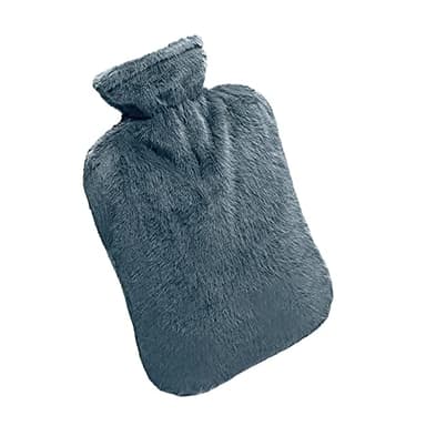 BICAREE Hot Water Bottle with Cover, 2L PVC Hot Water Bag for Neck, Shoulder Pain and Hand Feet Warmer, Menstrual Cramps, Hot Compress and Cold Therapy(Blue Ashes) - Image 5