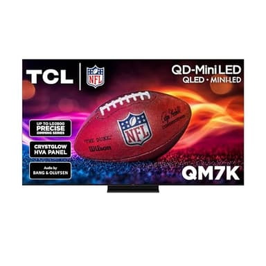 TCL 65-Inch Class QM7K Series QD-Mini LED 4K UHD Google Smart TV Best Premium Mini-LED TV - QLED, 144hz, 288hz Gaming Rate, Anti-Reflective Screen, Bang & Olufsen Audio, Atmos (65QM7K, 2025 Model) - Image 1
