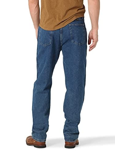 Classic Relaxed Fit, Dark Stonewash, 38W x 30L - Image 3