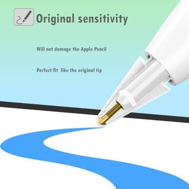 SIXFU Replacement Pencil Tips for Apple Pencil, Multiple Durable iPencil Tip Nibs Accessories for iPad Pro/Apple Pencil Pro/USB-C/ 1st Gen/ 2nd Generation (6 PCS) - Image 3