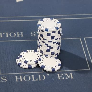 LUOBAO 500Pcs Poker Chips Set for Texas Holdem,Blackjack, Tournaments with Aluminum Case,2 Decks of Cards, Dealer, Small Blind, Big Blind Buttons and 5 Dice,11.5 Gram - Image 8