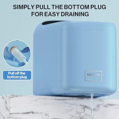 Ice Makers Countertop, 9 Cubes Ready in 6 Mins, High Capacity 33lbs/Day, One-Click Operation, Self-Cleaning Countertop Ice Machine with Ice Scoop/Ice Basket for Home/Kitchen/Office (Blue) - Image 7