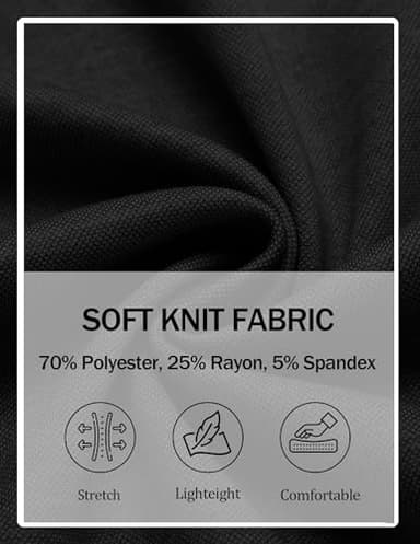 COOFANDY Men’s Sport Jacket Regular Fit Travel Blazer Wrinkle Free Stretch Suit Coat Black, XL - Image 4