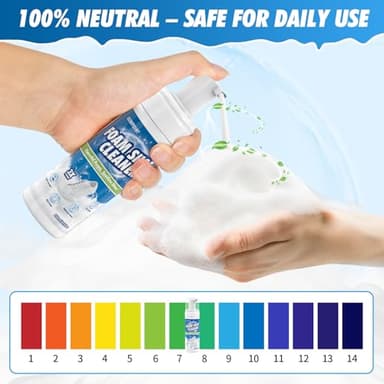 GLOWPOINT Shoe Cleaner, 6.76 Oz White Shoe Cleaning Kit with Brush & Towel, Sneaker Cleaner Foam Removes Dirt & Stain for Tennis Shoe, PU Leather, Knit - Image 6