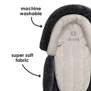 Diono Cuddle Soft® 2-in-1 Head Support with Chest Pads - Gray/Arctic - Image 5