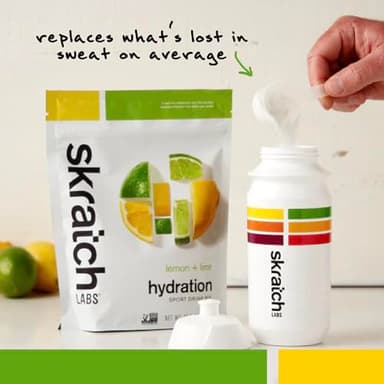 Skratch Labs Hydration Powder | Sport Drink Mix | Electrolytes Powder for Exercise, Endurance, and Performance | Lemon + Lime | 60 Servings | Non-GMO, Vegan, Kosher - Image 4