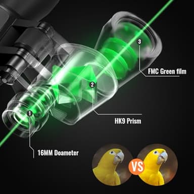 10-30x50 Zoom Binoculars for Adults High Powered - Lightweight Waterproof Binoculars for Hunting Bird Watching Travel Cruise - Image 2