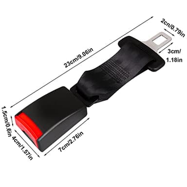 2-Piece Universal Metal Belt - Durable - Extenders Bag Quick Release Buckle for Replacement 9.08-Inch Belt Buckle - Image 2