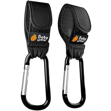 Baby Uma Stroller Hooks for Bags (2 Pack) - Universal Stroller Clips and Hooks, Non-Slip with One-Hand Opening, 11 lb Weight Capacity, Baby Travel Essential - Image 8