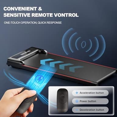 GORISE Walking Pad, Under Desk Treadmills for Home, Walking Pad, Treadmills for Home Foldable,Remote Control, LED Display, 3 in 1 Portable Walking Treadmill, 300 Lbs Capacity - Image 7