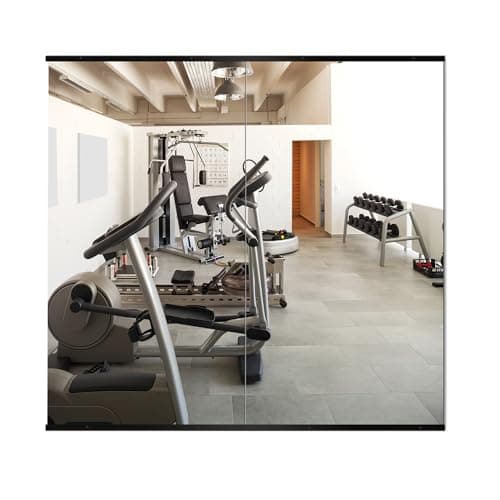 Delma Home Gym Mirror, 54''x30''x2PCS, Large Full Body Glass for Yoga, Frameless Wall Mounted, for Garage, Bedroom, Bathroom (Glass - 54'' x 30'' - 2PCS) - Image 1