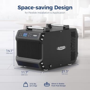 ALORAIR 145 Pint Crawl Spaces Dehumidifier with Pump and Drain Hose, Auto Defrost for Crawlspaces, Commercial, Basements, and Large Rooms up to 1800 Sq.Ft - Image 7