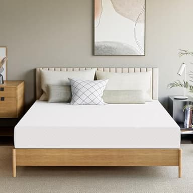 GAESTE 8 Inch Queen Cooling Gel Memory Foam Mattress for Cool Sleep Medium Firm CertiPUR-US Certified Foam, Mattress in a Box Pressure Relief Removable Cover No Fiberglass (Queen, 8 in) - Image 1