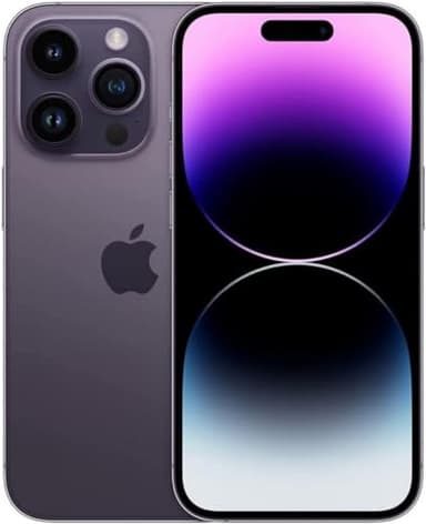 Apple iPhone 14 Pro, 128GB, Deep Purple - Unlocked (Renewed) - Image 1
