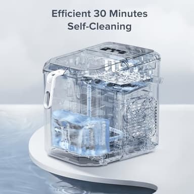 Ice Maker Countertop Ice Machine Compact Size with Handle, 22lbs in 24Hrs - Image 6