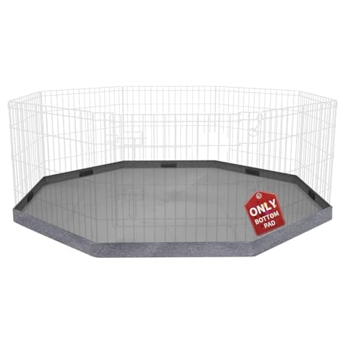PETIME Bottom Cover Mat for Dog Playpen Pen Water-Resistant Pad Floor Protector for Indoor Outdoor Use Fits 24" Wide 8 Panels Metal Pet Exercise Play Pen (Playpen Not Included) - Image 1