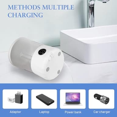 Underwear Washing Machine - Rechargeable Dual-Bucket Mini Washing Machine w/ 1.5L Isolated Tubs, Bionic Hand-Wash Tech for Travel, Camping, Dorm | 3 Modes, 3000mAh - Image 6