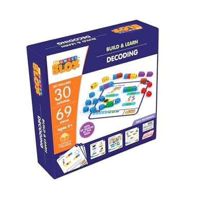 Junior Learning: Rainbow Phonics Blox: Decoding - Phase 3 - Build & Learn, 30 Activity Cards, Color Coded Blocks, Reading Development, Kids Ages 5+ - Image 6