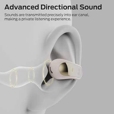 Monster Open Ear AC228 Wireless Headphones, Clip-On Earbuds, Adaptive Comfort, Immersive Audio, Bluetooth 6.0 Open Ear Earbuds with ENC Clear Call, 30H Playtime, IPX5 Water Resistant for Sport, White - Image 4