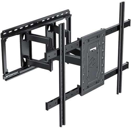 TV Wall Mount for 32"-100" up to 220 lbs, USX MOUNT Full Motion TV Mount with Swivel Tilt Dual Articulating Arms, Pre-Assembled Universal Wall Bracket, Max VESA 800x600mm, 12″-24″ Wood Studs - Image 1