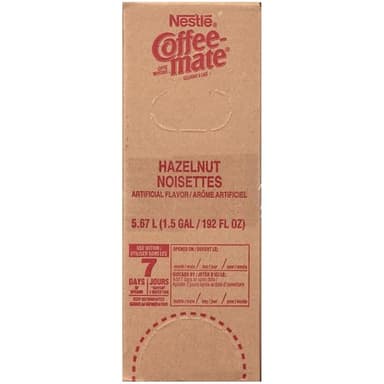 Nestle Coffee mate Coffee Creamer Liquid Bulk Box, Hazelnut, 192 oz - Image 1