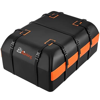 Car Rooftop Cargo Carrier - 21 Cubic Feet, 100% Waterproof Heavy Duty 840D Car Roof Bag for All Vehicles with/Without Racks - Anti-Slip Mat, 6 Door Hooks, Storage Bag, 2 Extra Straps - Image 1