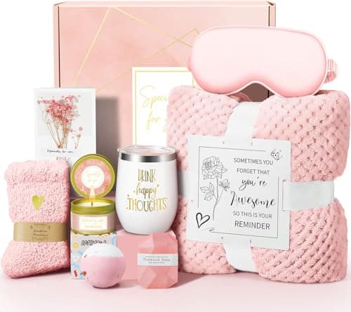 Happy Birthday Gifts for Women Mom Her Friend Sister Wife Grandma, Self Care Gifts Get Well Gifts Unique Relaxing Spa Gift Basket Set, Christmas Gifts for Women Mom Wife Grandma Friends Sister - Image 1