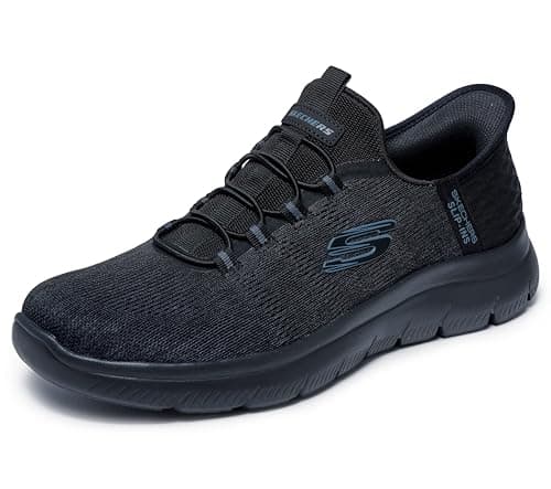 Skechers Men's Summits Key Pace Hands Free Slip-in Sneaker,Black/Black,12 - Image 1