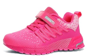 Kids Sneakers for Boys Girls Running Tennis Shoes Lightweight Breathable Sport Athletic Pink B Size US 3 Big Kid - Image 2